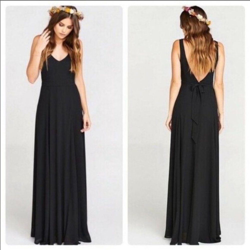NWOT Show Me Your Mumu Jenn Maxi Dress Black XXS